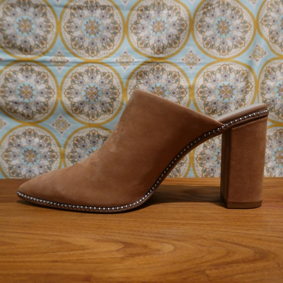 1. STATE Tan Nubuck Pointed-toe Mules - Picture 8 of 8